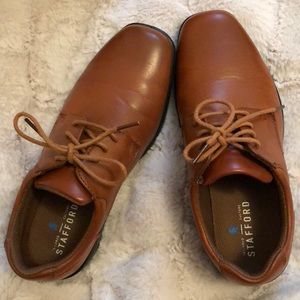 Boys brown dress shoes
